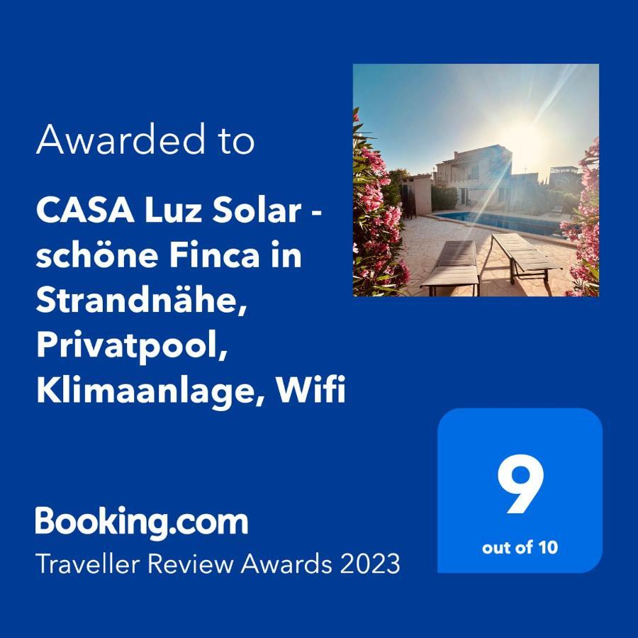 Casa Luz Solar - Schoene Finca In Strandnaehe, Privatpool, Klimaanlage, Wifi Santanyí Zewnętrze zdjęcie